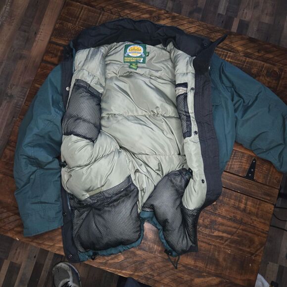 Cabela's Premier Northern Goose Down Parka Coat Jacket Mens Size Large Green C2 - Picture 6 of 15